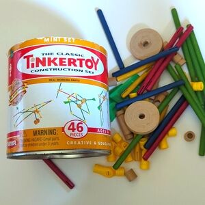 Mini Tinkertoy construction set
